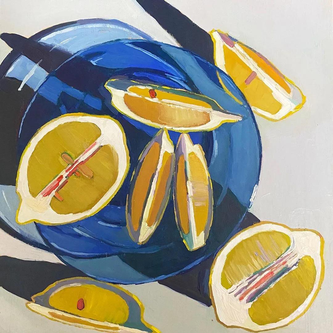 充满光感，秀色可餐的水果绘画