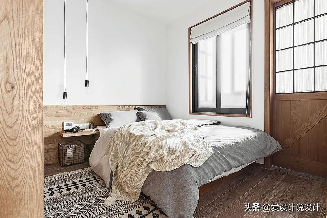 原木是让人清新脱俗的风格,现代简约和原木风混搭