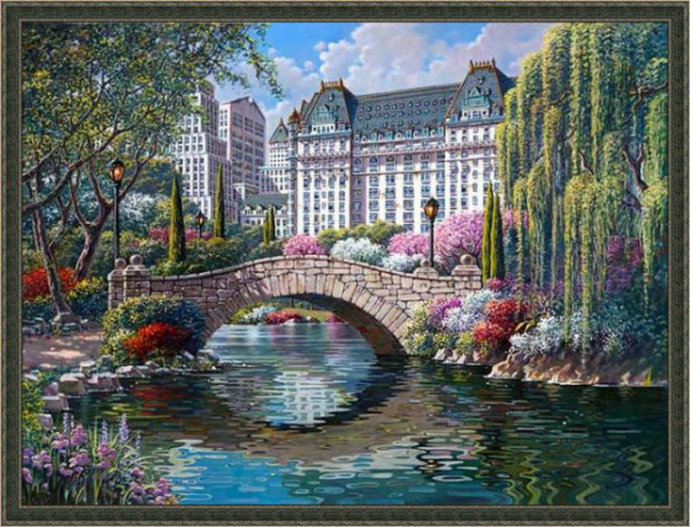 唯美风景头像油画,唯美乡村田园风景油画