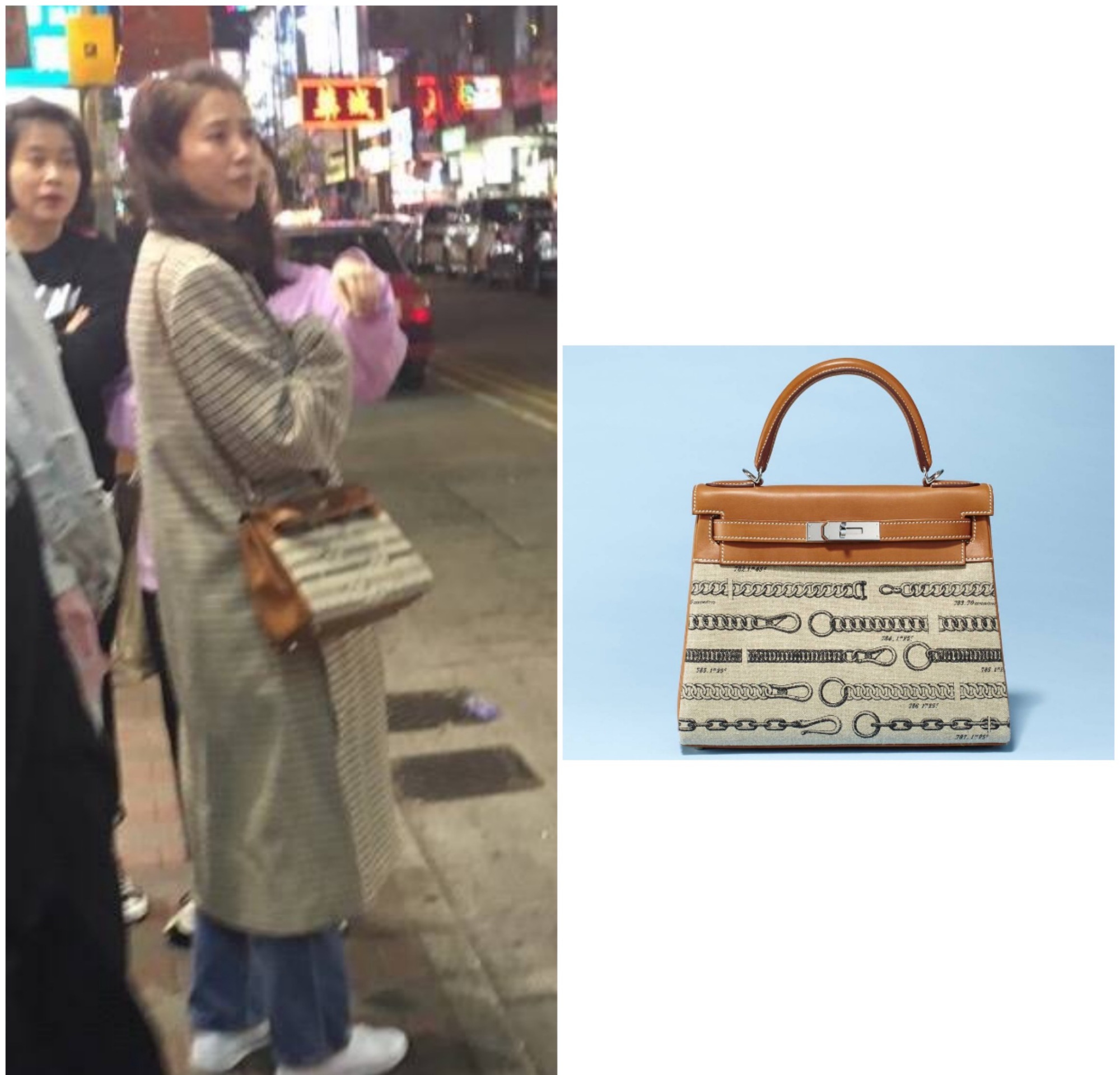 袁咏仪提爱马仕在机场小跑,袁咏仪爱马仕代言