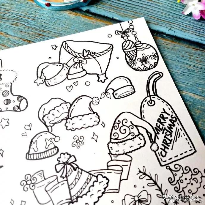 圣诞节的手抄报怎么画简单又好看,圣诞节美术手抄报