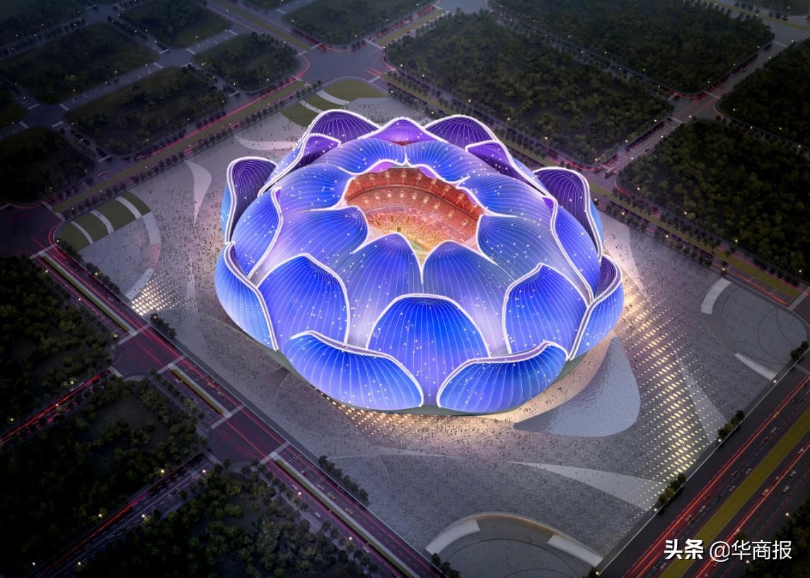 广州恒大俱乐部专业足球场效果图,恒大10万人新足球场效果图