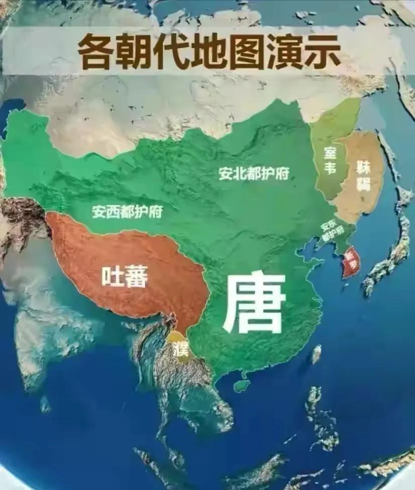 中国历朝历代哪个版图最大,中国历朝历代版图变化全过程