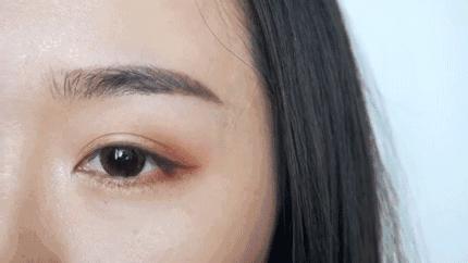 落日眼妆教程内双,大秋天眼妆