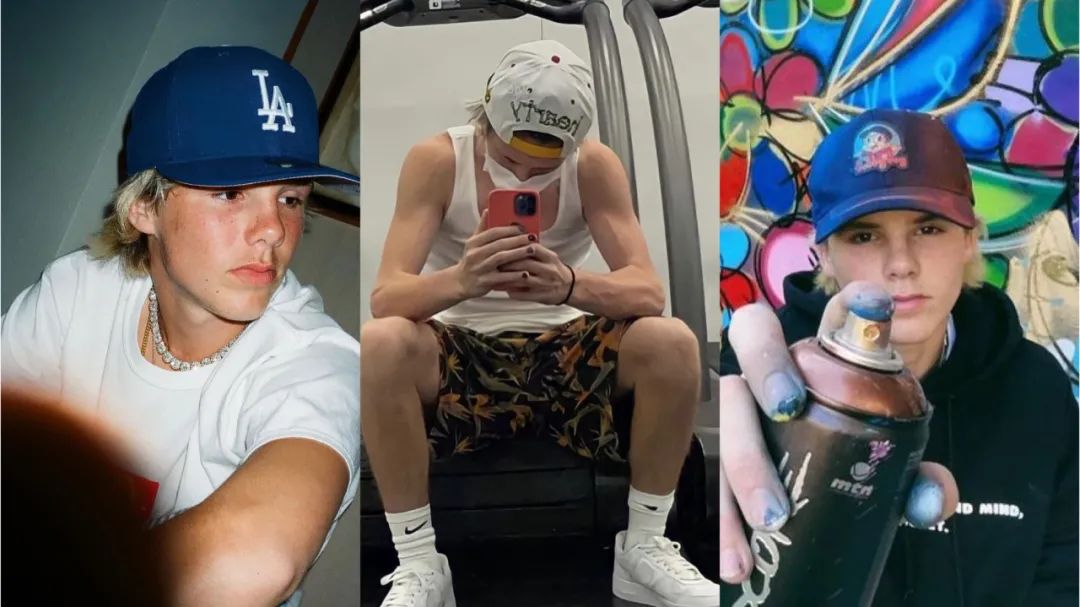 贝克汉姆和大儿子互相嫌弃,贝克汉姆小七大变样