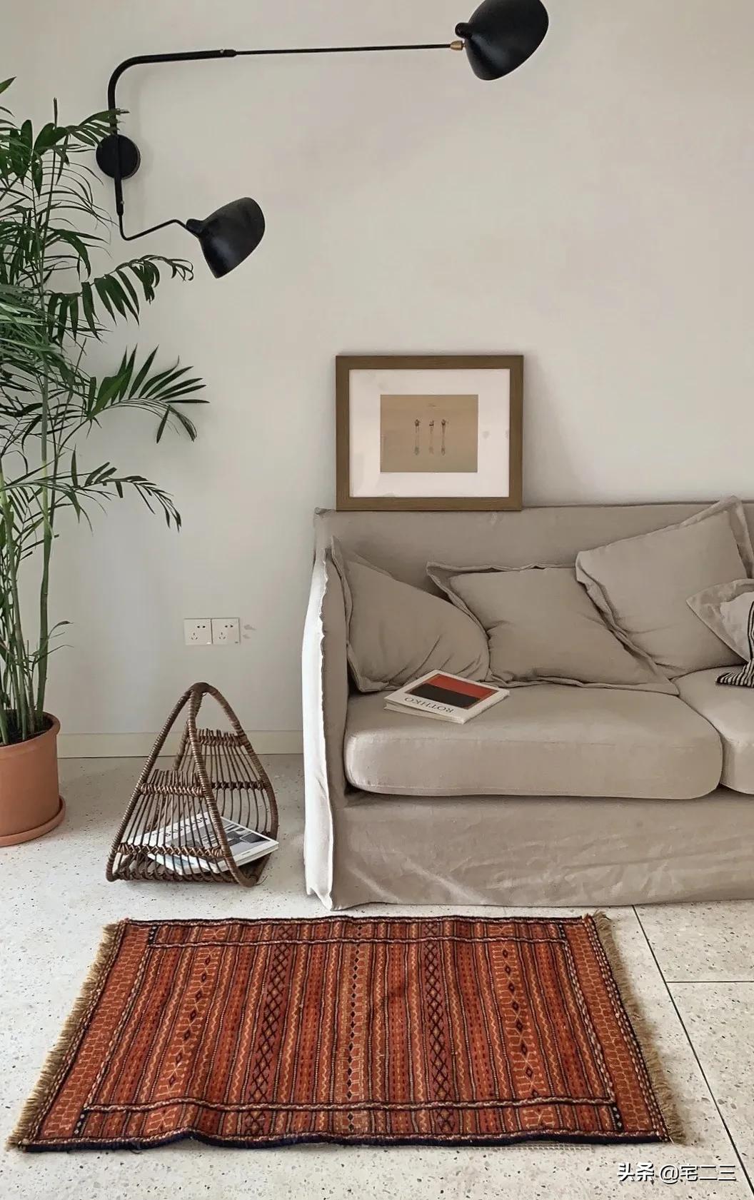 房间地毯推荐博主,国外博主的家地毯