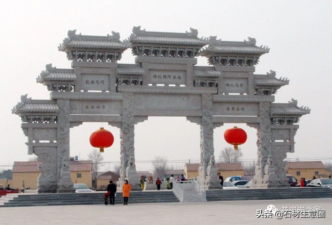 石牌坊石雕图片大全,各样式的石牌坊