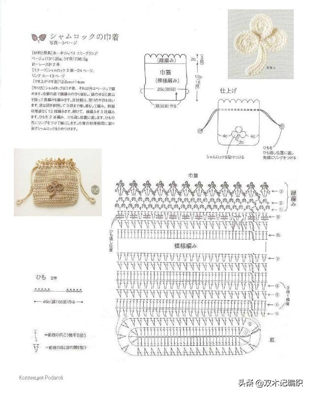 多款漂亮时尚的爱尔兰蕾丝钩花配饰手拿包包，附图解