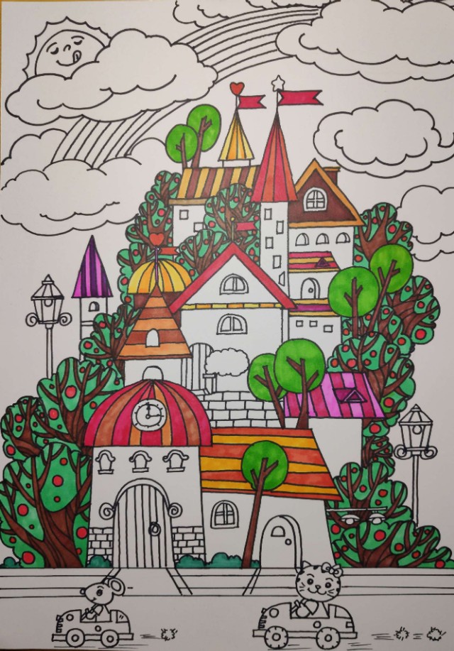 小孩子暑假学习画画需要如何安排,1-3岁孩子学画画基础入门房子