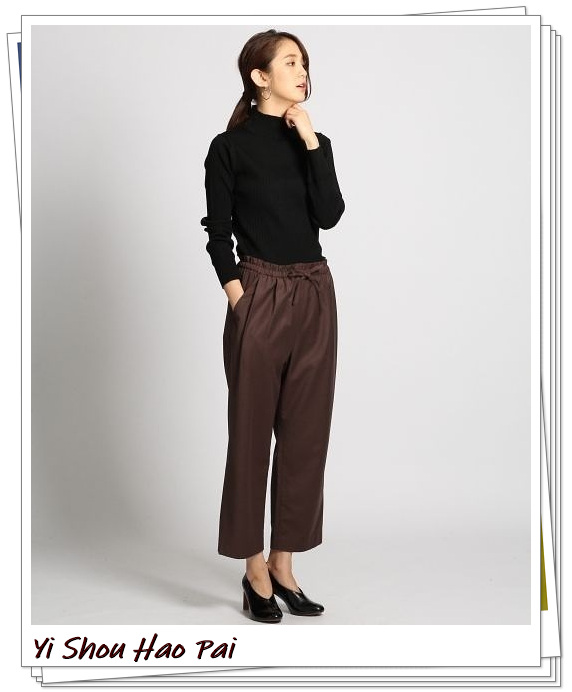 到脚踝的阔腿裤子搭配什么鞋子,米白九分阔腿裤如何搭配上衣