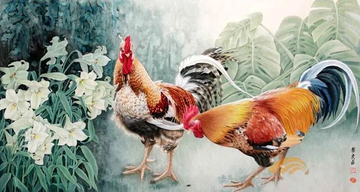 现代工笔重彩人物画,当代工笔重彩人物画