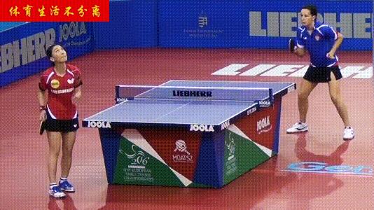 单晓娜直板正胶正手推挡技术,单晓娜正手正胶