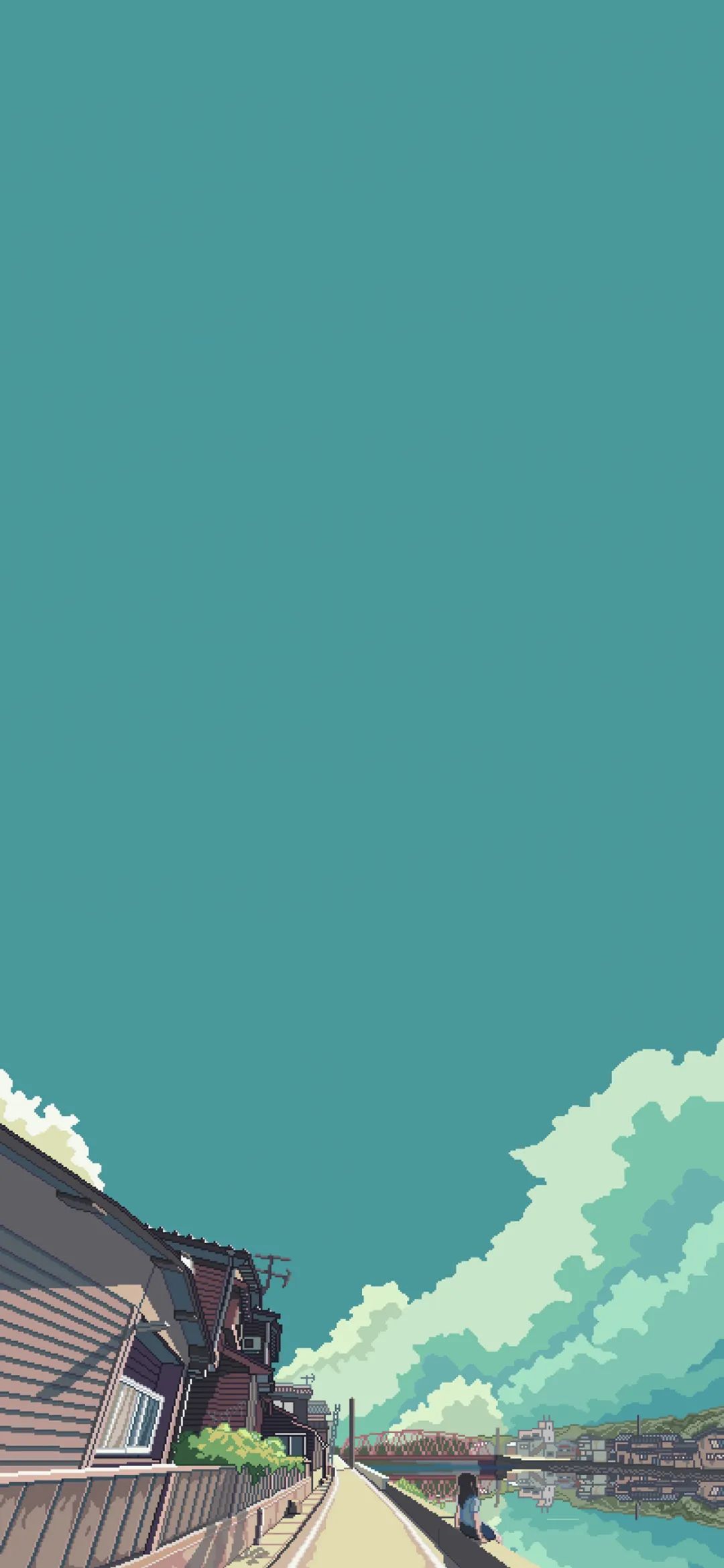 唯美像素风风景插画壁纸,像素风壁纸