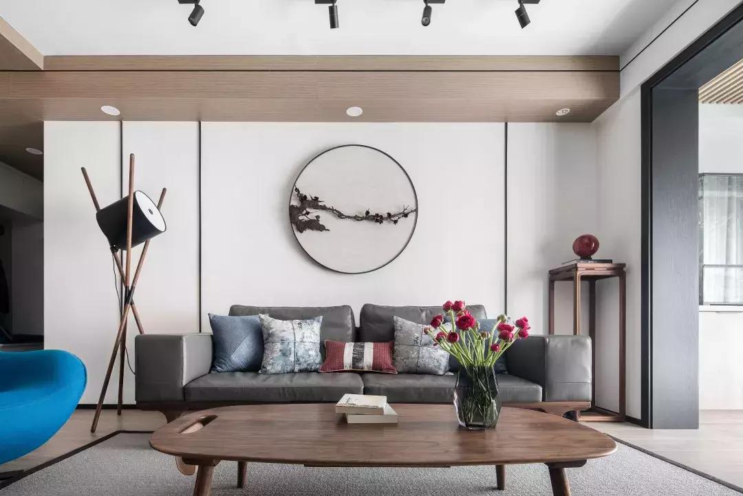 高级灰轻奢新中式装修风格,2021140平米轻奢新中式装修风格