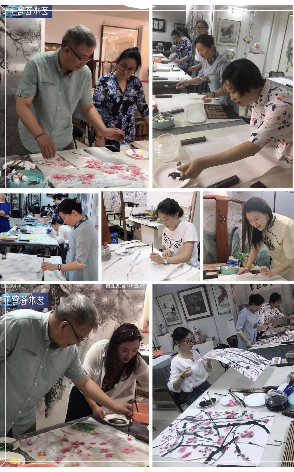 丹青丝韵——张智棟中国画丝巾绘画课堂第一期活动掠影