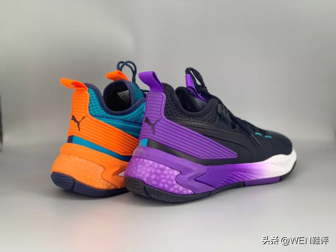 pumauproarhybridcourt黑白,puma中底科技proframe