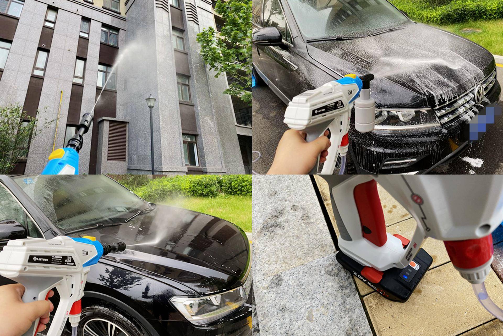 超高压水枪洗车,高压洗车水枪清水能洗干净车吗