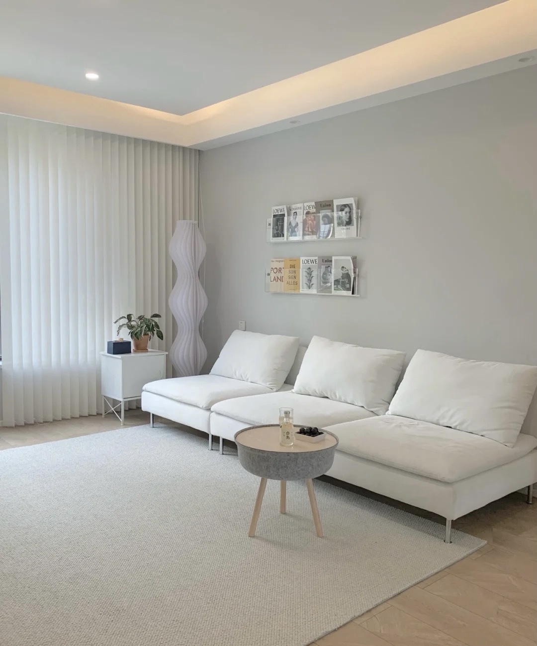 80平白色极简风,80平白色简约风格