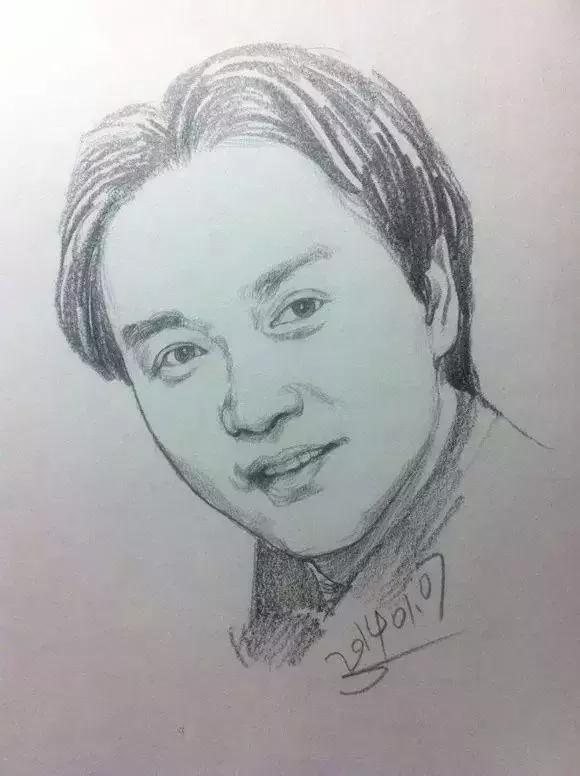 速写看一眼画一笔,用速写的方法画肖像画