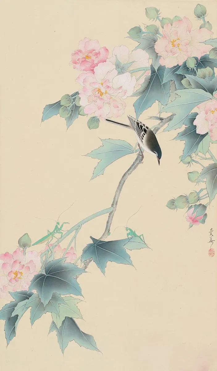 杜曼华花鸟作品欣赏,淡雅空灵杜曼华工笔花鸟作品40幅