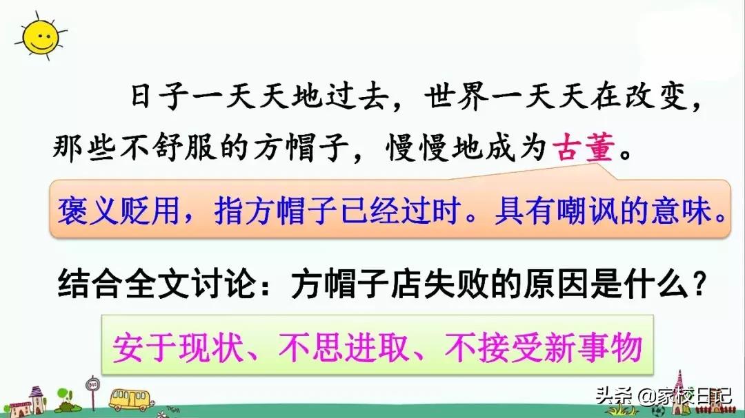 小学三年级下册语文方帽子,三年级下册语文第26课方帽子店