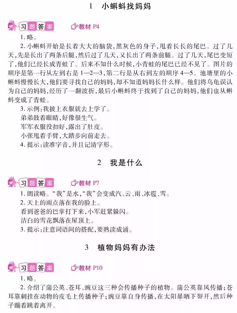 部编版六年级语文书课后习题答案,部编版语文课后习题案例