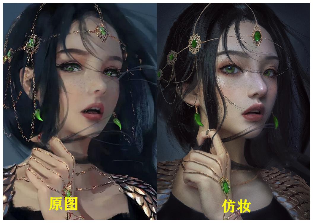 当现实突破了次元壁,想做妲己的主人,真人妹子与等身少女神同框