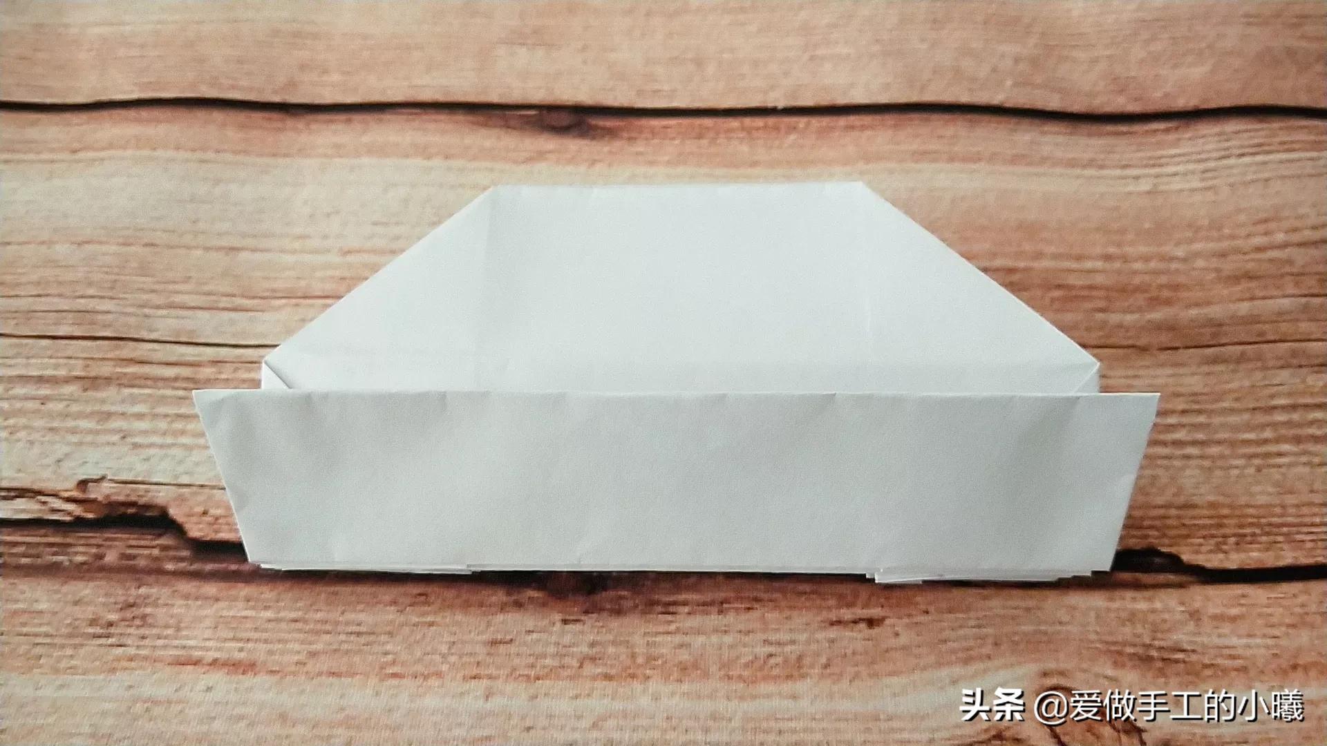 多层纸收纳盒折法,纸收纳盒折法小格子