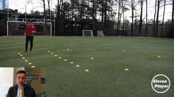 足球整体快速反击战术训练,足球训练变向训练教案