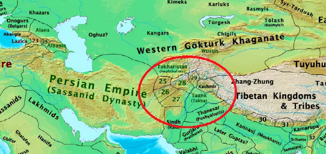 嚈哒汗国版图演变,嚈哒帝国是现在的哪里