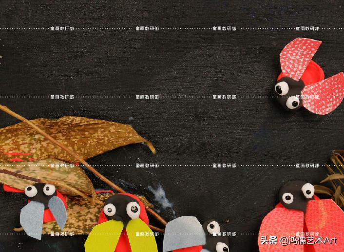 瓢虫历险记创意美术作品,七星瓢虫历险记教程