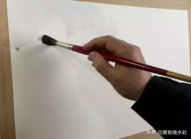 水彩画山风景入门,远山画法入门教程