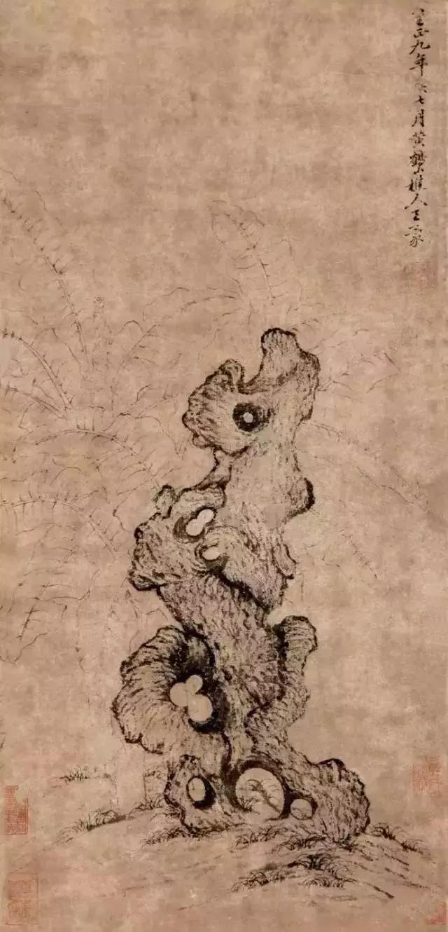 历代中国画中的奇石,中国画奇石作品欣赏