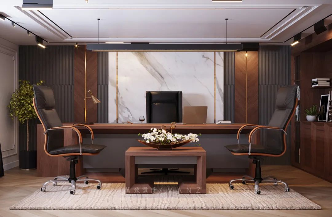 高档董事长办公室装修案例欣赏,董事长办公室豪华装修现代感