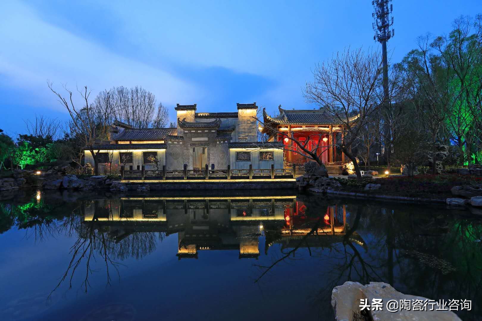 画世园会墙绘图,世园会陶瓷花墙