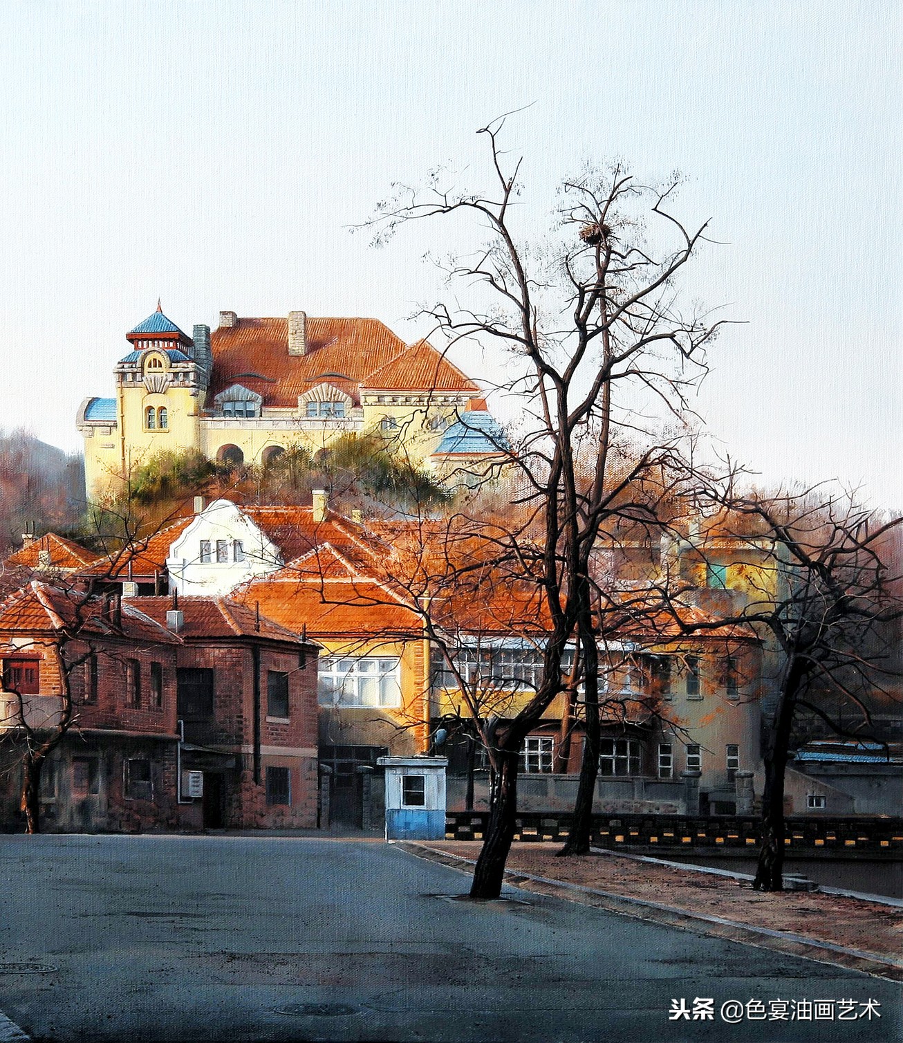 俄罗斯油画大师风景油画教程视频,油画大师油画风景创作教学视频