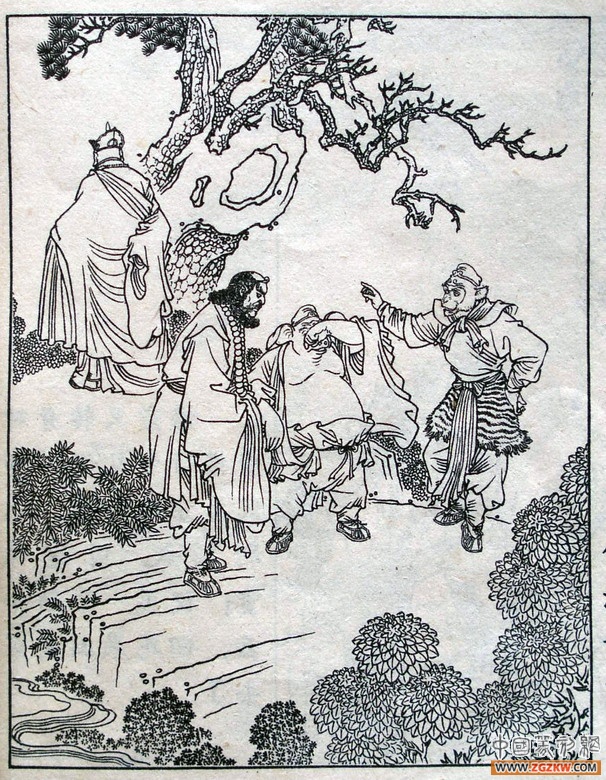 《西游记》之三打白骨精背景图,西游记三打白骨精文字版图文