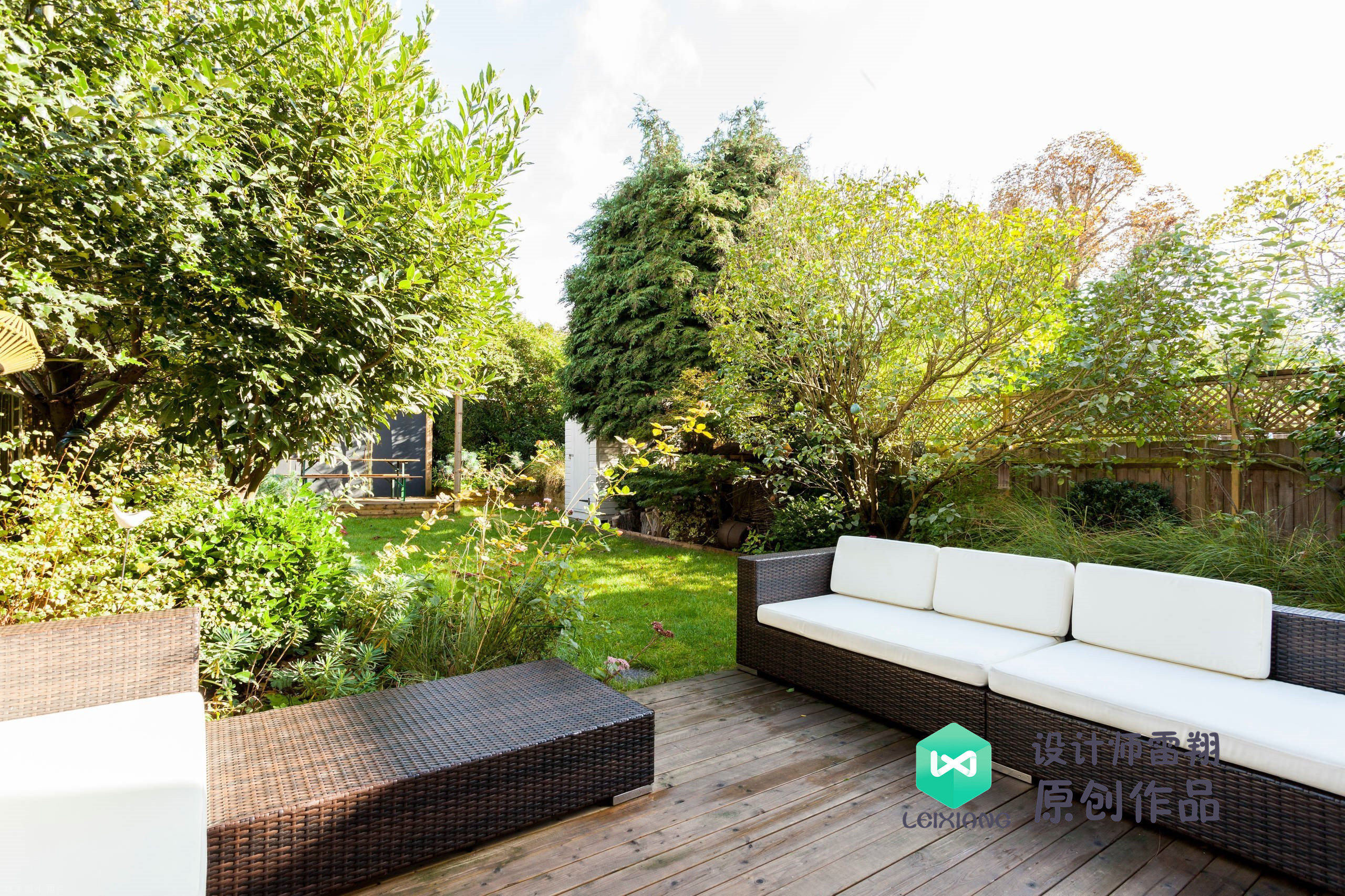 庭院防腐木颜色搭配效果图,庭院怎么铺装防腐木