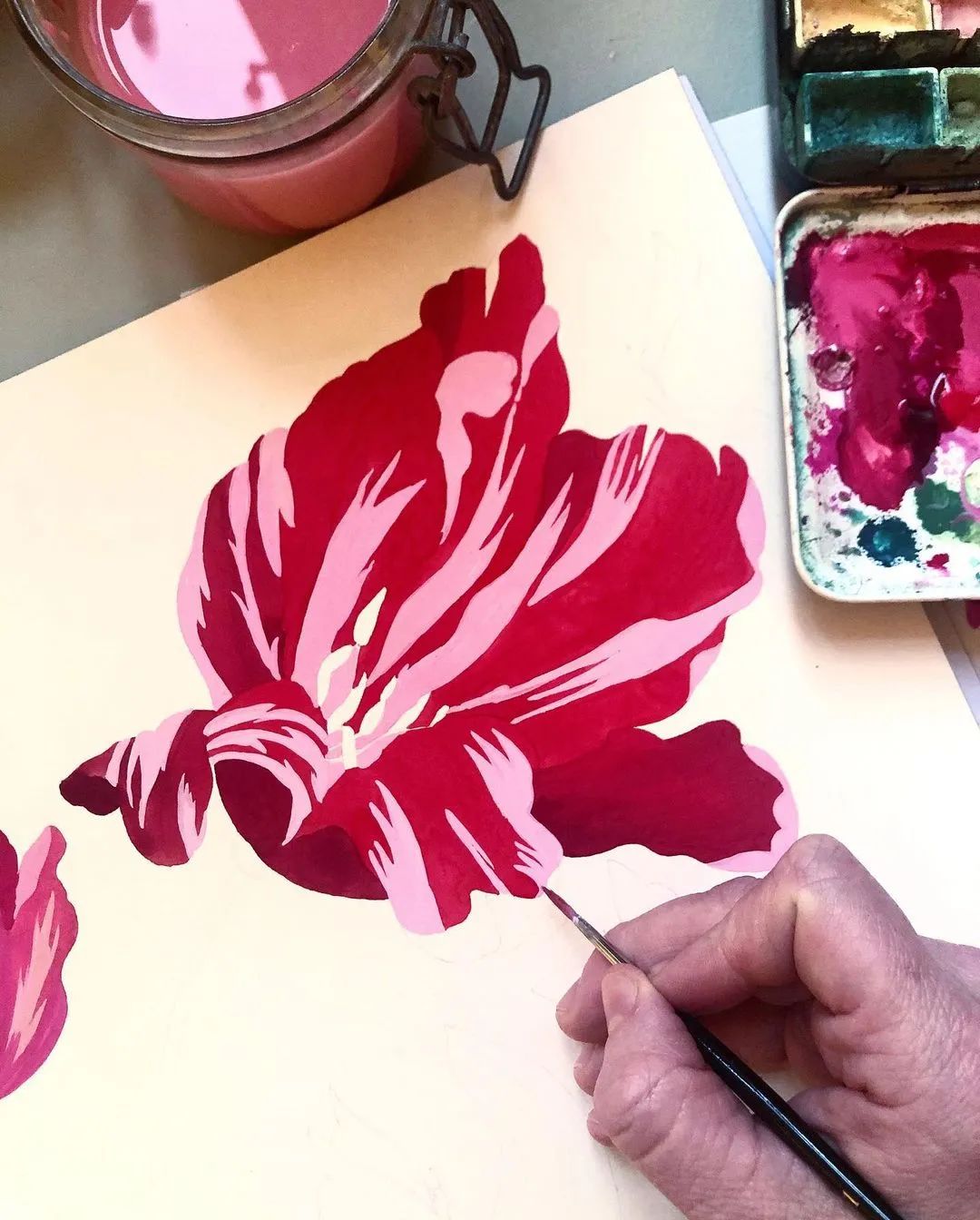 水彩渲染画建筑效果图,水彩平涂画