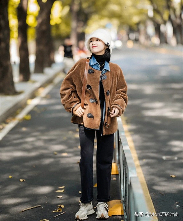 冬天露腿露脚踝穿搭,冬日不露腿穿搭氛围感