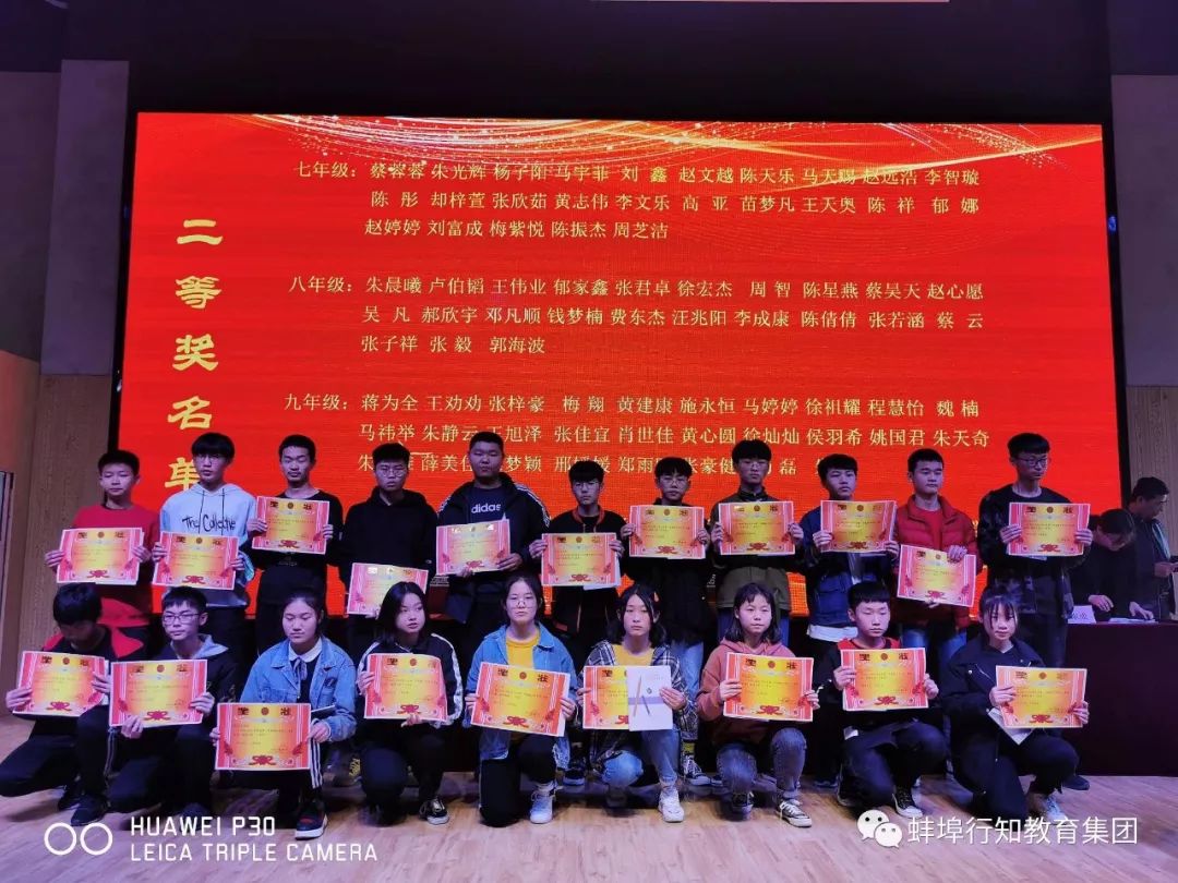 蚌埠行知高级中学喜报,行知学校期中表彰大会