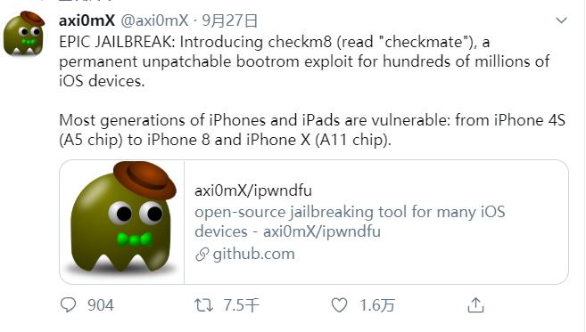 iphone可以越狱的版本都有哪些,最新版本iphone越狱