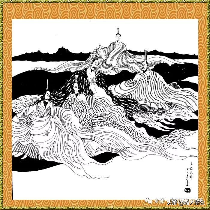 卢延光白描连环画全集,卢延光山水白描精品集