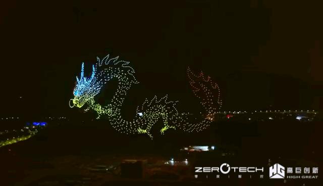 多台无人机简单编队表演,无人机编队飞行表演合集