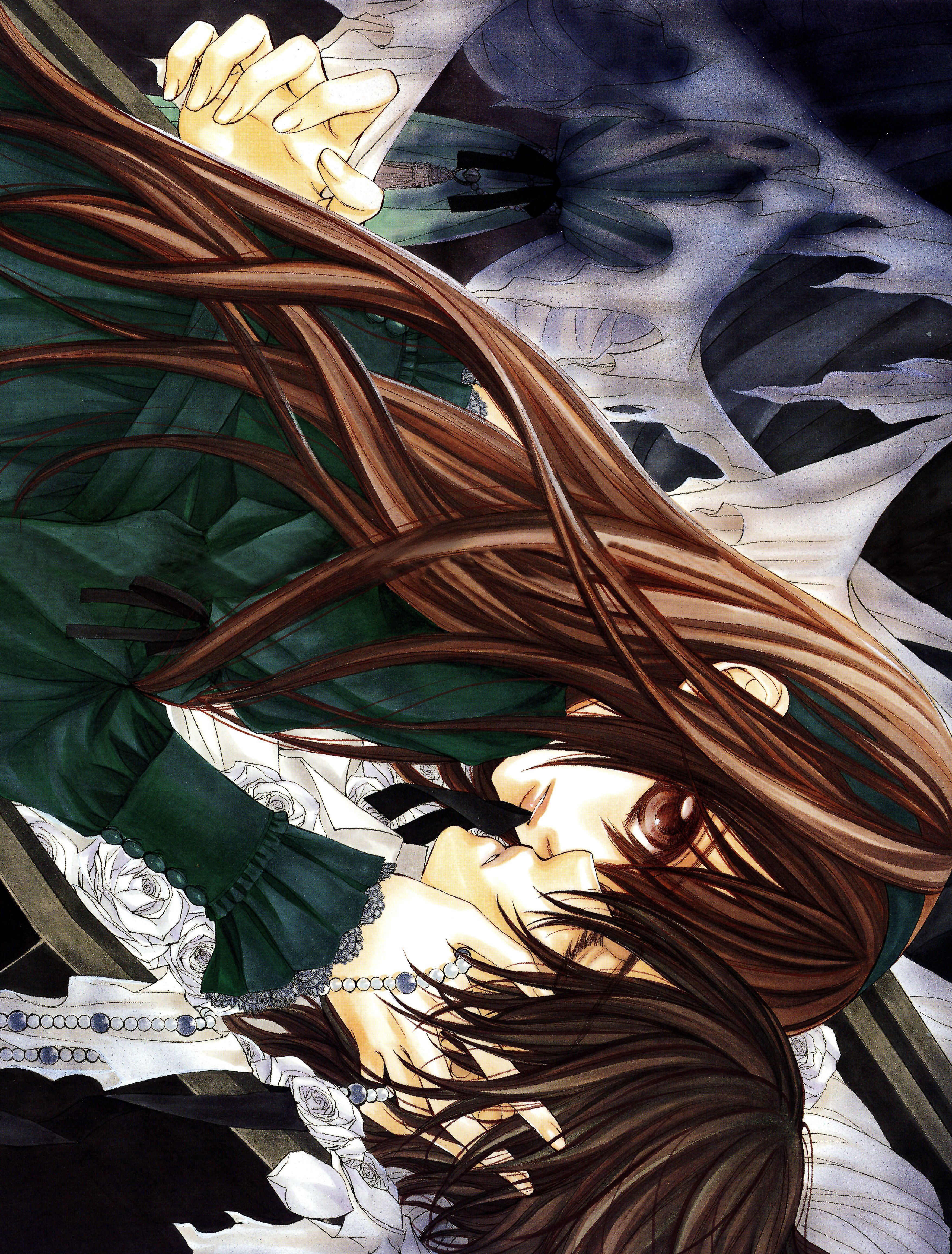 有关帅气吸血鬼的漫画图片,画风超精致的日本吸血鬼漫画