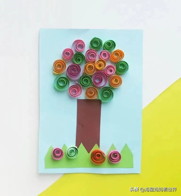 植树节种树简单又漂亮,关于植树节制作大树的图片