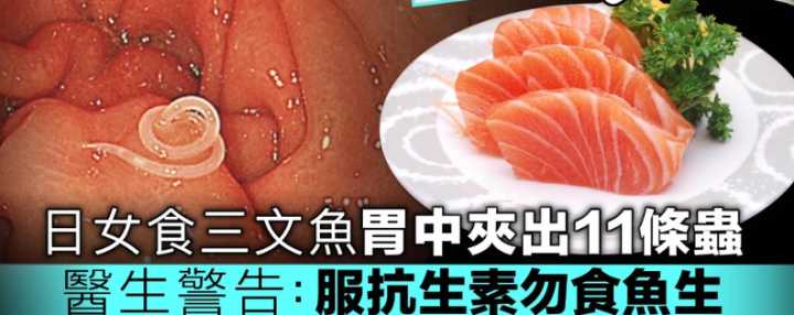 日本三文鱼寄生虫感染,三文鱼最可怕的寄生虫