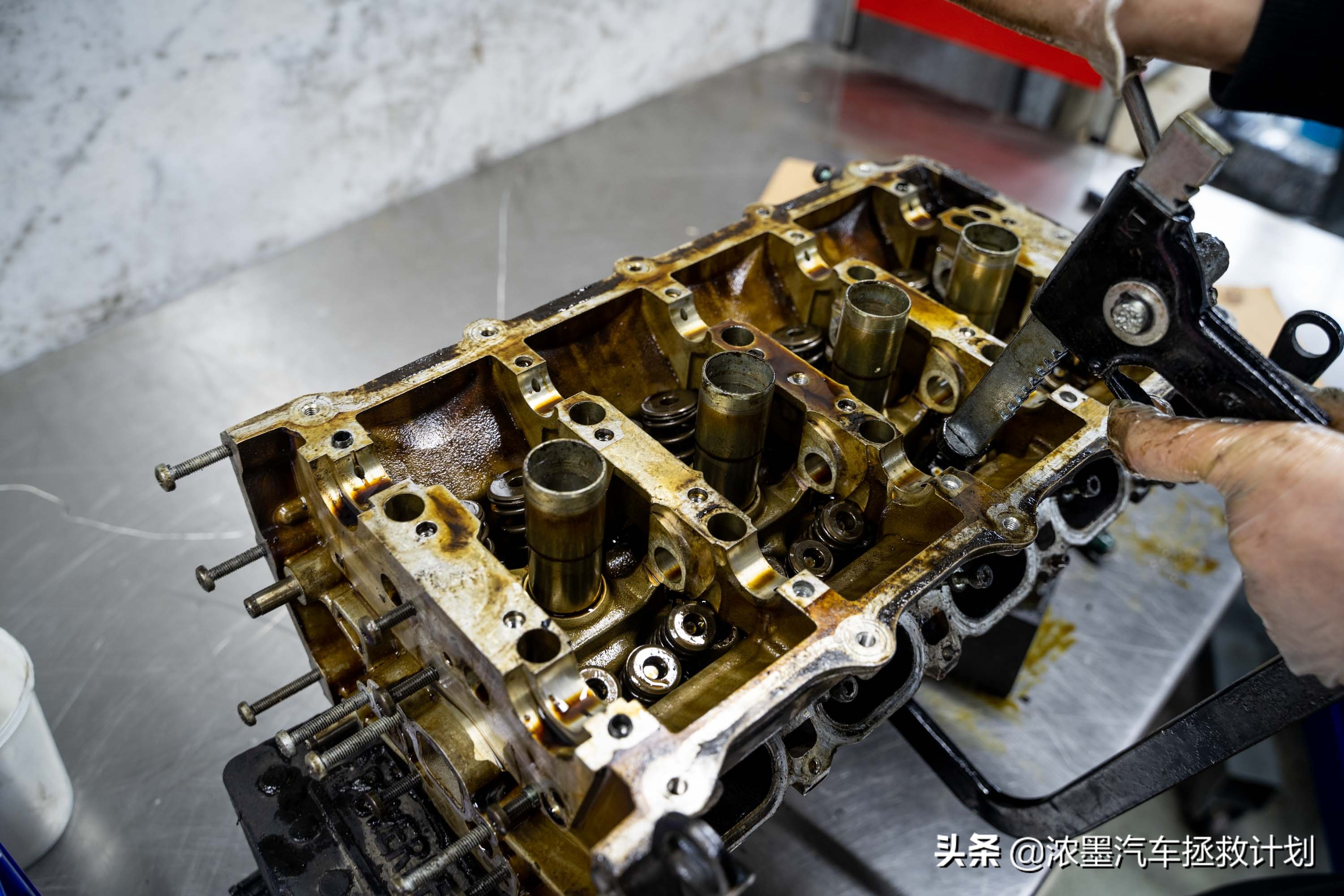 奥迪a6发动机大修全过程,翻新奥迪a6大修发动机