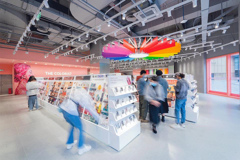 调色师门店设计图,调色师彩妆店的发展规划