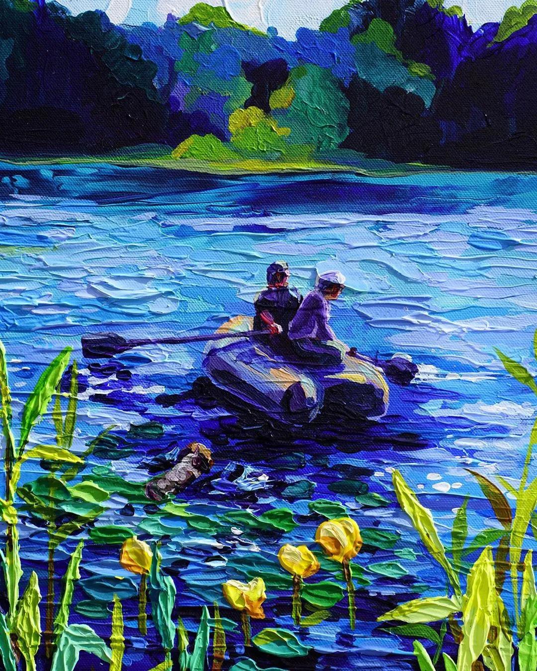 一千元颜料画画,画画颜料全套捡漏